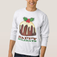 Happy Holidays Pudding Ugly Christmas Sweater
