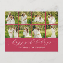 Happy Holidays Red Modern Ein perfektes Wochenende