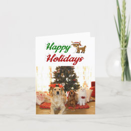 Happy Holidays Rentier Foto Weihnachten