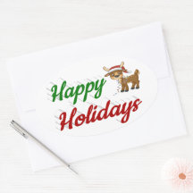 Happy Holidays Rentier Weihnachtsskript