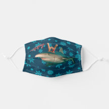 Happy Holidays Rentiere Shark Blue