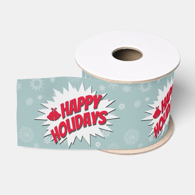 Happy Holidays Ripsband (Spule)