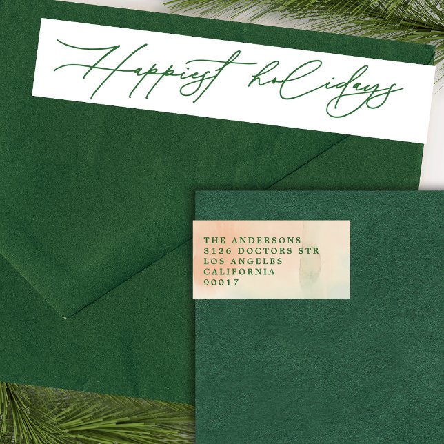 Happy Holidays Rücksendeadresse (Von Creator hochgeladen)