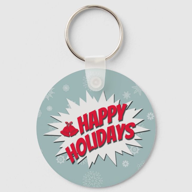 Happy Holidays Schlüsselanhänger (Vorderseite)