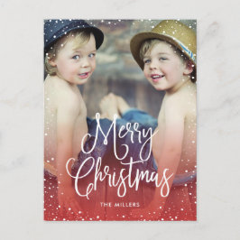 Happy Holidays Schnee Weihnachten Foto RED