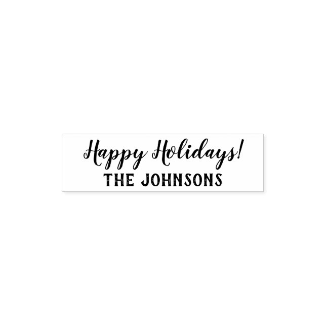 Happy Holidays selbstsüchtige Briefmarke für Weihn Permastempel (Design)