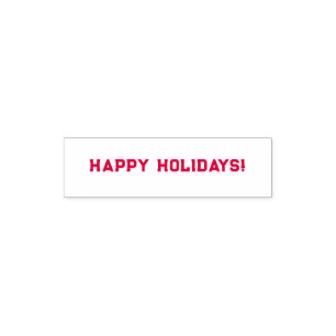 Happy Holidays Self-Inking Briefmarke Permastempel