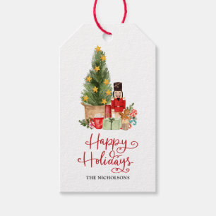 Happy Holidays Skript Weihnachtsbaum Nutcracker Geschenkanhänger