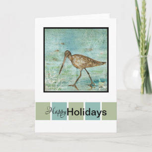 Happy Holidays Snipe Art Karte