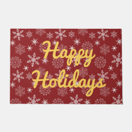 Happy Holidays Snowflake Fußmatte