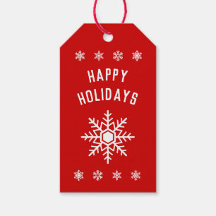 Happy Holidays - Snowflake Geschenkanhänger
