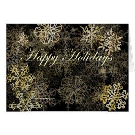 Happy Holidays Snowflakes Card