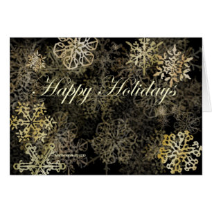 Happy Holidays Snowflakes Card