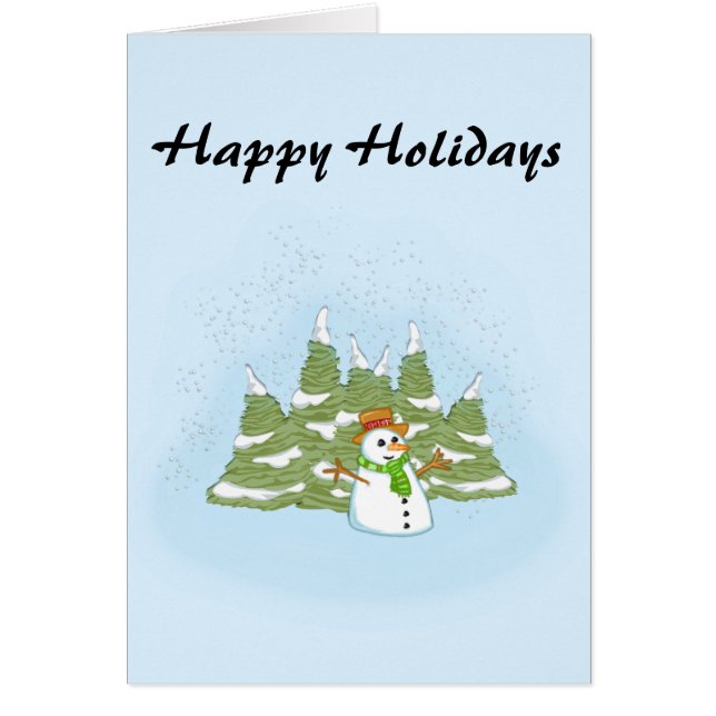 Happy Holidays Snowman Custom (Vorne)