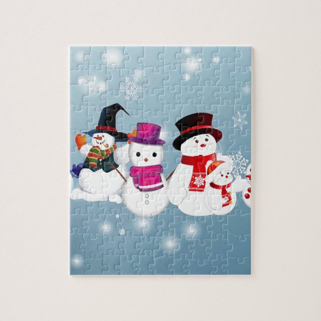Happy Holidays Snowmen (Vertikal)