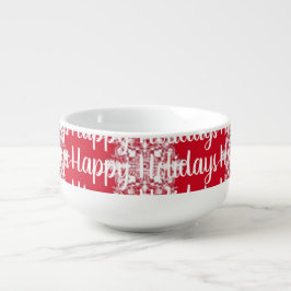 Happy Holidays Soup / Hot Cocoa Tasse Große Suppentasse
