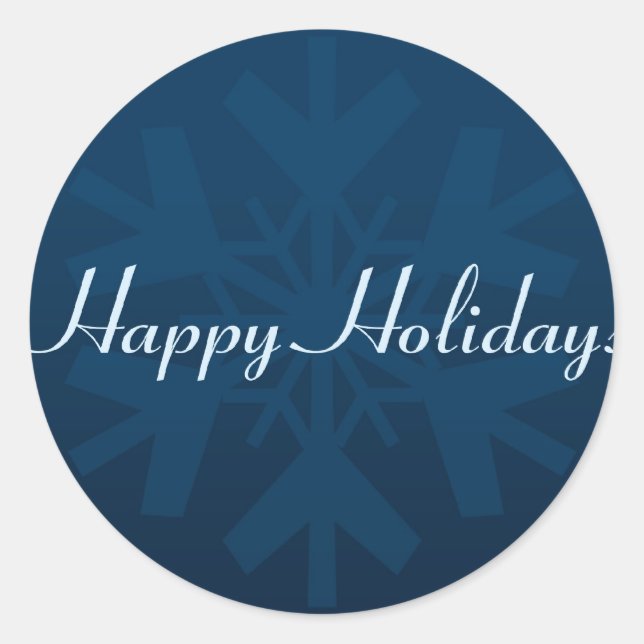 Happy Holidays Sticker (Vorderseite)
