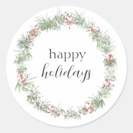 Happy Holidays Sticker | Runde