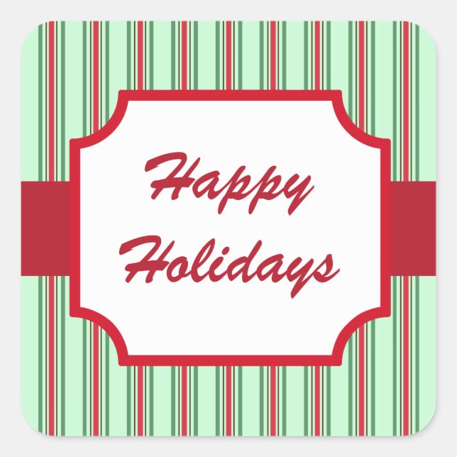 Happy Holidays Stickers (Vorderseite)