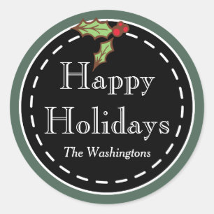 Happy Holidays Stickers