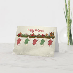 Happy Holidays Strumpfs Feiertagskarte