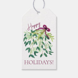 Happy Holidays Tag Geschenkanhänger