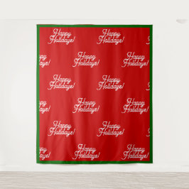 Happy Holidays Tapestry Wandteppich