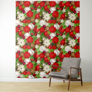 Happy Holidays Tapestry Wandteppich