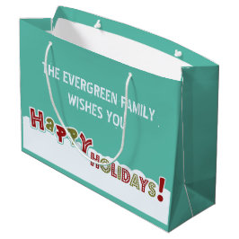 Happy Holidays Tasche Große Geschenktüte