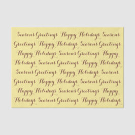 Happy Holidays Tissue Paper von RoseWrites Seidenpapier