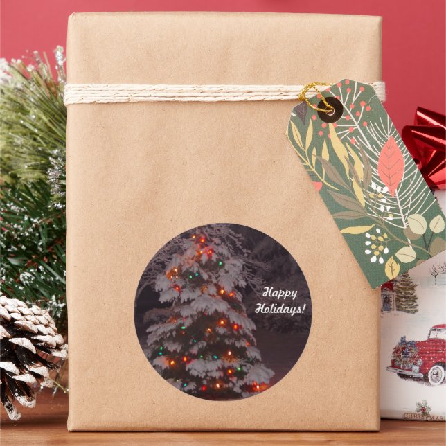 Happy Holidays Tree Lights Stickers (Feiertag)