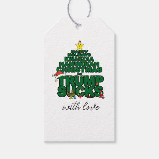 Happy Holidays Trump Sind zum Kotzen Geschenkmarke Geschenkanhänger