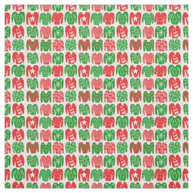 Happy Holidays Ugly Christmas Sweater Muster Stoff (Muster)