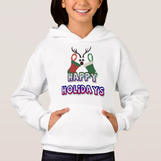 Happy Holidays und ein glückliches Neujahrsfest Hoodie (Vorderseite)