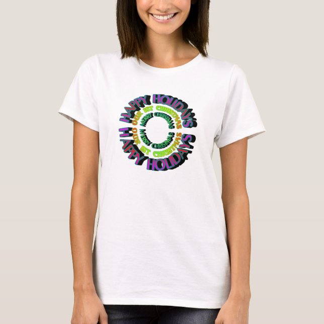 Happy Holidays - Unser 1. Weihnachts-T - Shirt (Vorderseite)