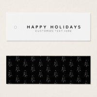 Happy Holidays Vêtements d'affaires Hang Tag