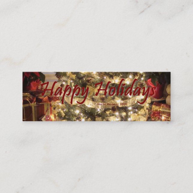 Happy Holidays - Visitenkarte (Vorderseite)