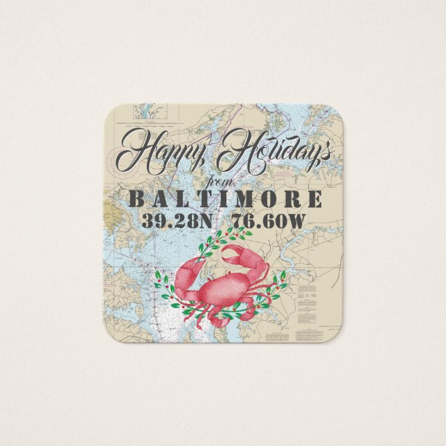 Happy Holidays von Baltimore Geschenktasten (Vorderseite)