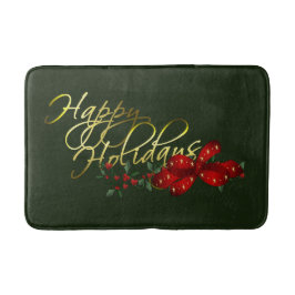 Happy Holidays Weihnachten Badematte