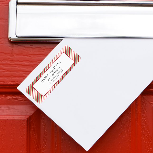 Happy Holidays Weihnachten Farbenfrohe Streifen Mu (Von Creator hochgeladen)