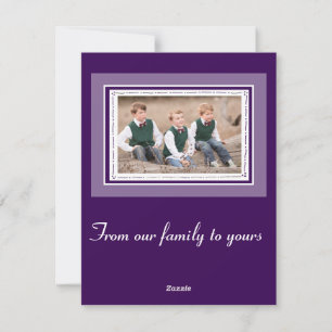 Happy Holidays Weihnachtsbaum mit Fotovorlage Feiertagskarte