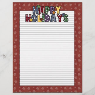 Happy Holidays Weihnachtsgeschichten Letterhead