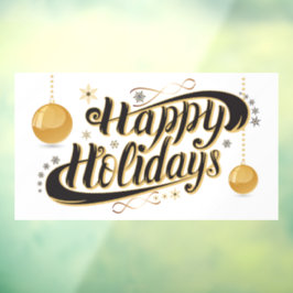 Happy Holidays Window Cloning Fensteraufkleber