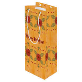 Happy Holidays Wine Paper Geschenktasche Geschenktüte Für Weinflaschen