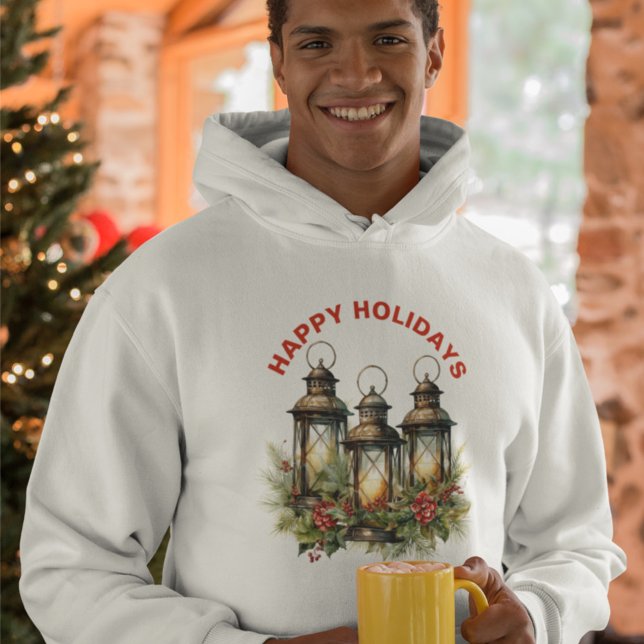 Happy Holidays Winter Lantern Hoodie (Von Creator hochgeladen)