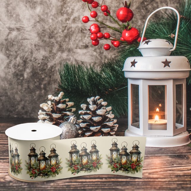 Happy Holidays Winter Lanterns Satinband (Von Creator hochgeladen)