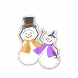 HAPPY HOLIDAYS | Winterfreunde | Aufkleber