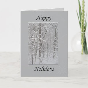 Happy Holidays Winterschnee Feiertagskarte