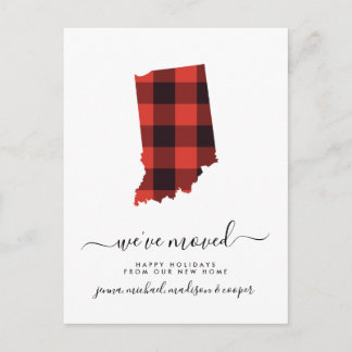 Happy Holidays | Wir haben uns bewegt | Indiana Postkarte