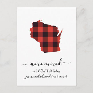 Happy Holidays | Wir haben uns bewegt | Wisconsin Postkarte